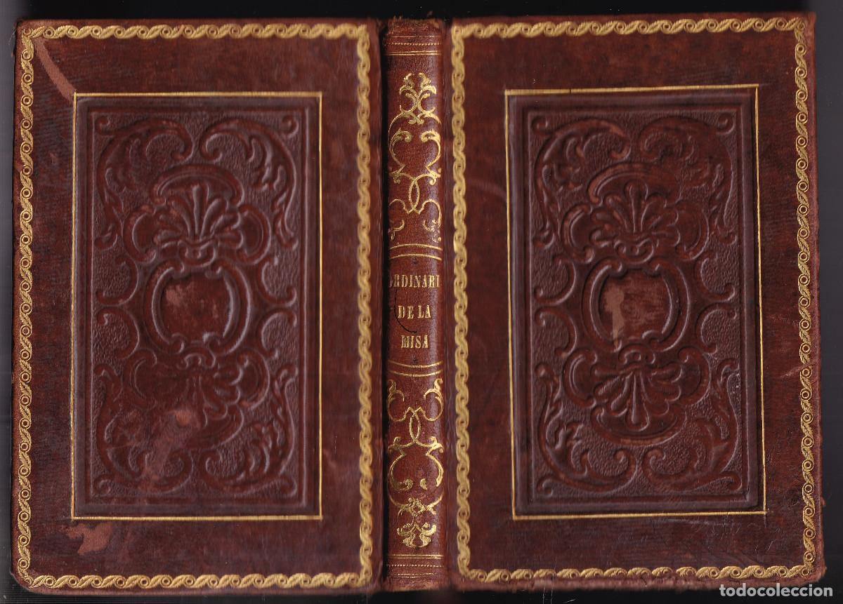 Libros antiguos: FRANCISCO AMADO POUGET: ORDINARIO DE LA SANTA MISA. VALENCIA, MONFORT, 1813. BONITA ENCUADERNACI&Oacute;N