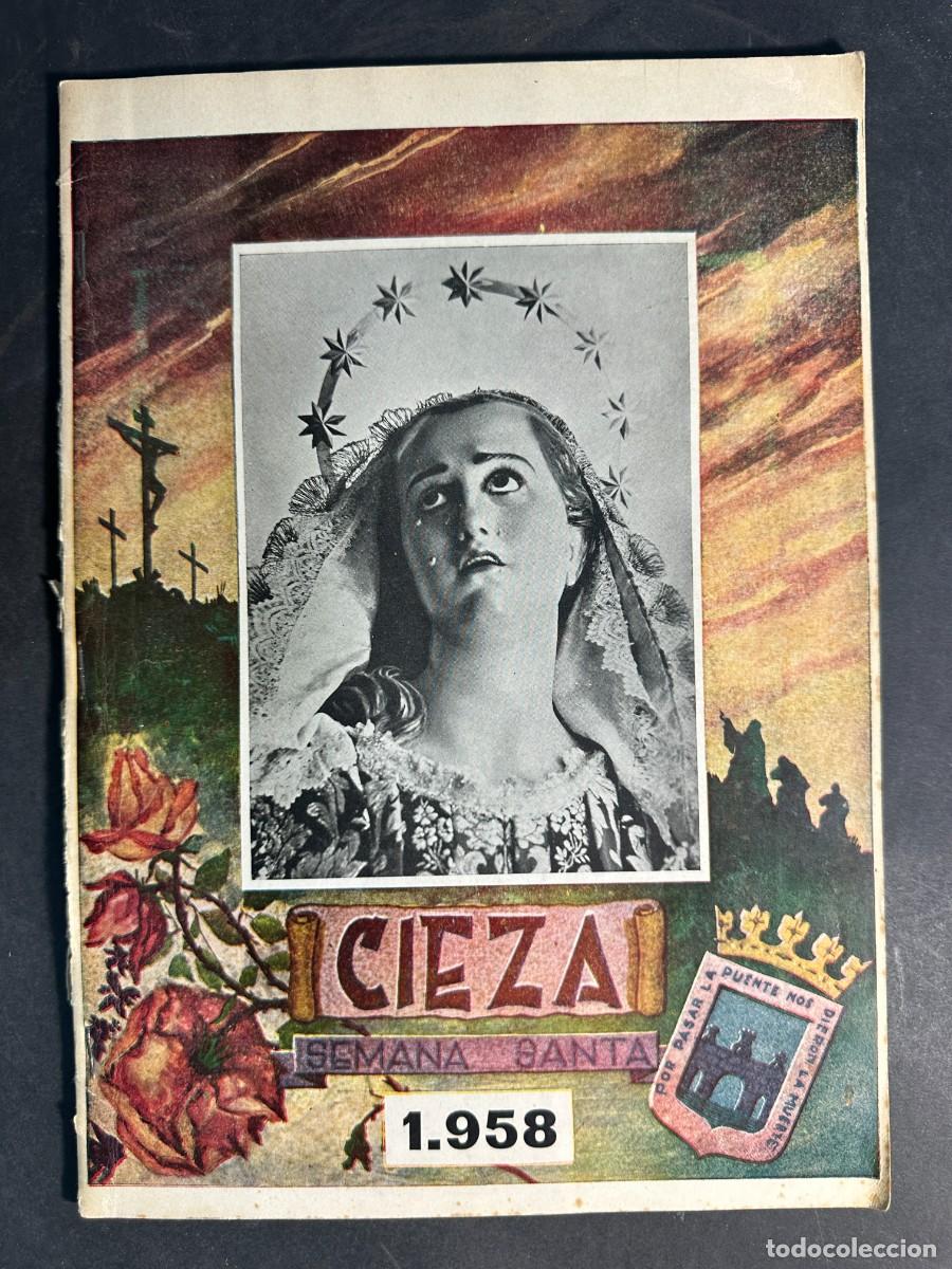 Libros antiguos: Programa Oficial de Semana Santa - Cieza 1958 - Murcia