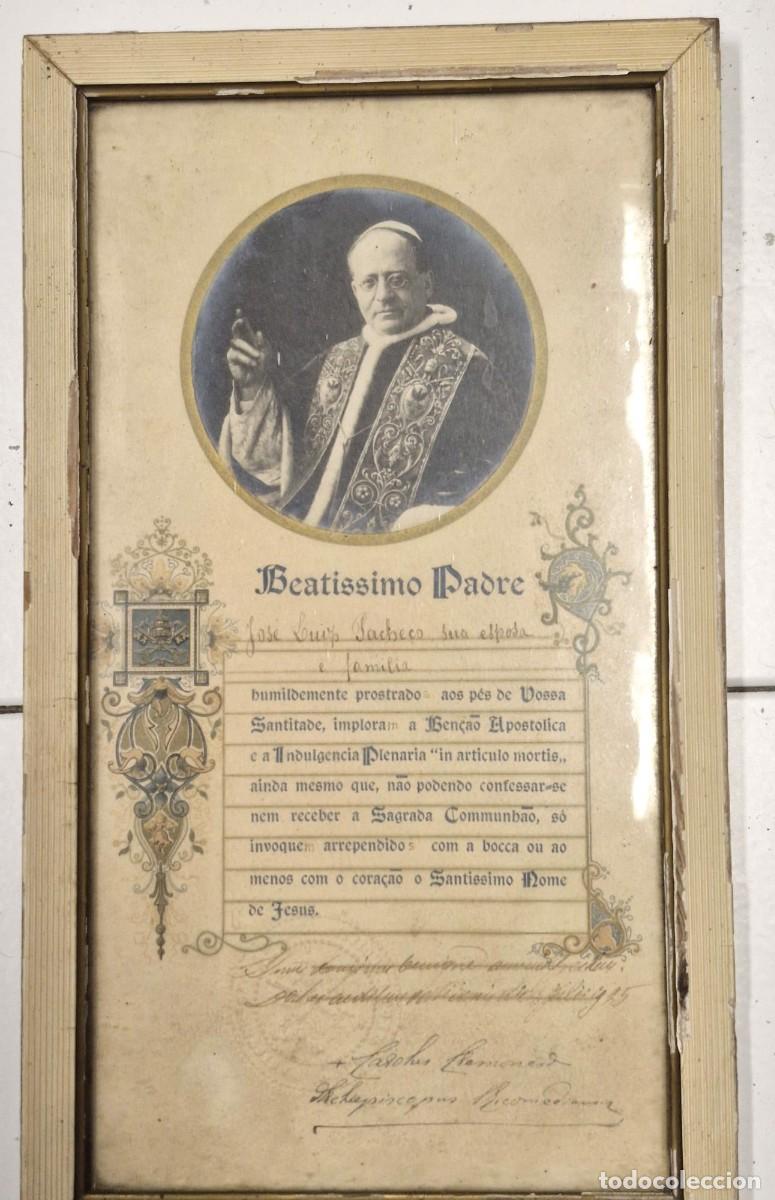 Libros antiguos: B&ecirc;n&ccedil;&atilde;o Apost&oacute;lica Antiga Emoldurada