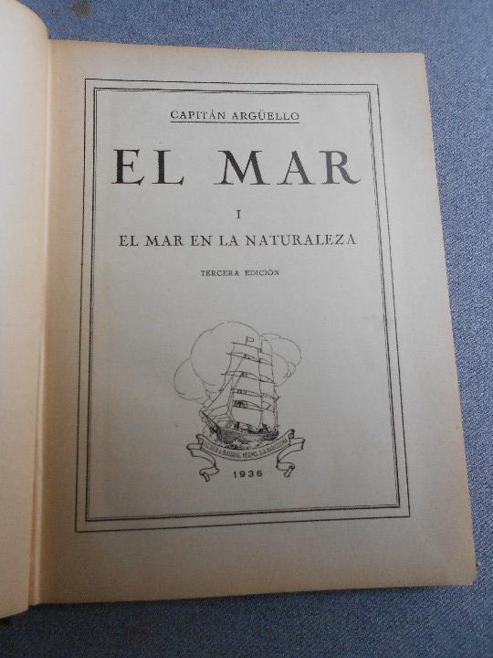 Libros antiguos: EL MAR. TRES TOMOS - Foto 3
