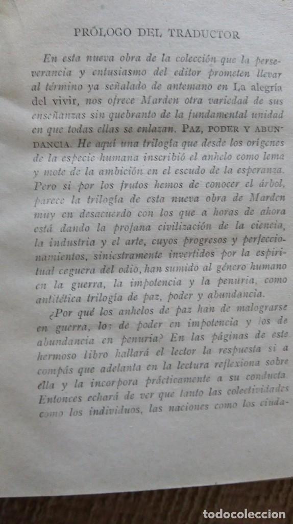 Libros antiguos: libro antiguo paz poder y abundancia 1917 - Foto 3