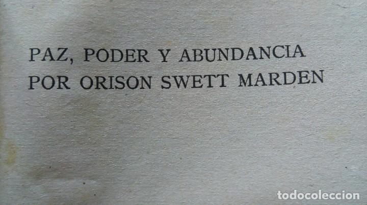Libros antiguos: libro antiguo paz poder y abundancia 1917 - Foto 5