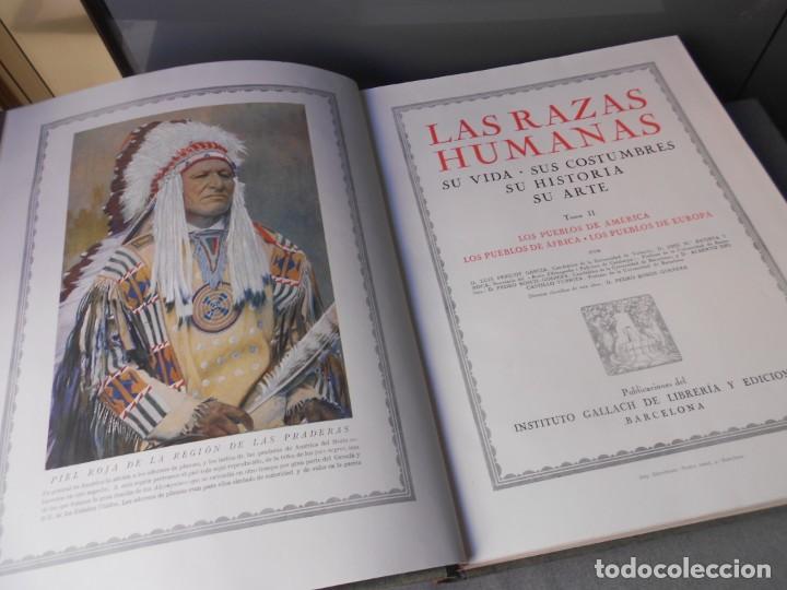 Libros antiguos: LAS RAZAS HUMANAS - Foto 2