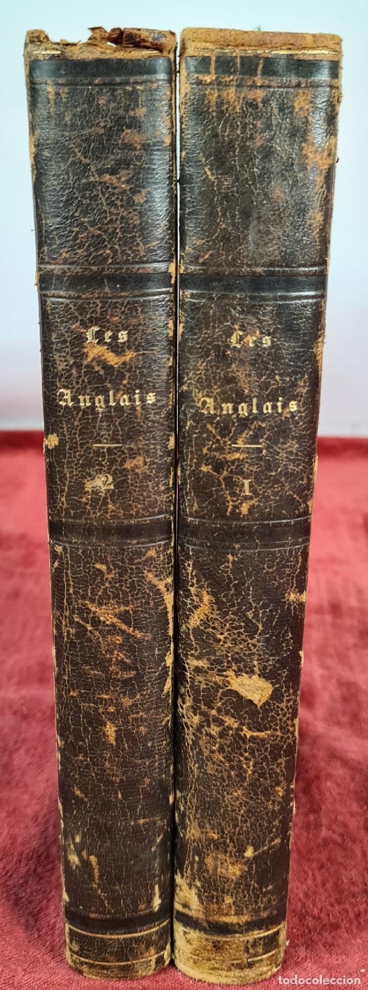 LES ANGLAIS. CATEDRATICOS LITERARIOS INGLESES. 2 VOL. L. CURMER. 1840. (Libros Antiguos, Raros y Curiosos - Pensamiento - Sociología)