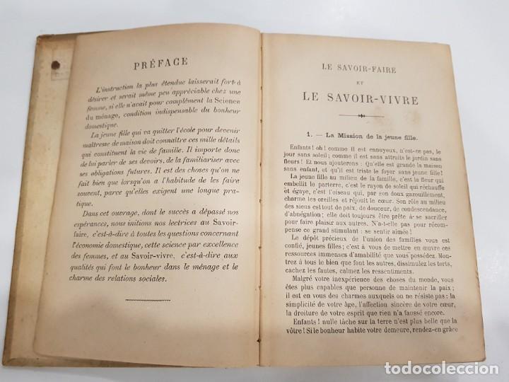 Libros antiguos: LE SAVOIR FAIRE. GUIDE PRATIQUE DE LA VIE USUELLE. LIBRAIRIE LAROUSSE. 1890 - Foto 6 - 297109538