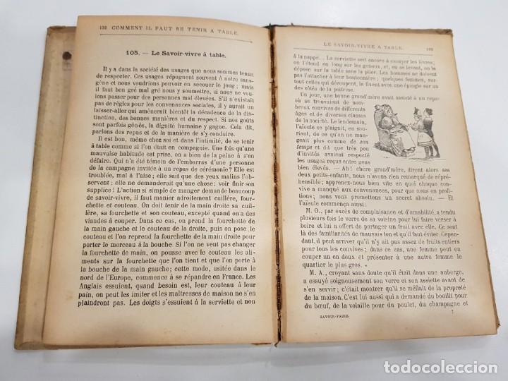 Libros antiguos: LE SAVOIR FAIRE. GUIDE PRATIQUE DE LA VIE USUELLE. LIBRAIRIE LAROUSSE. 1890 - Foto 8 - 297109538