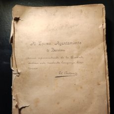 Libros antiguos: MENDICIDAD Y BENEFICIENCIA EN BARCELONA. M. GONZALEZ SUGRAÑES.1903.CCTT. Lote 387897419