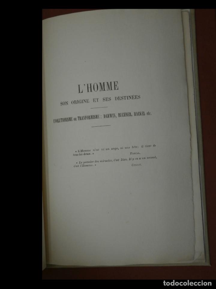 Libros antiguos: Dieu ou Darwin? Jules de Sohet - Foto 2