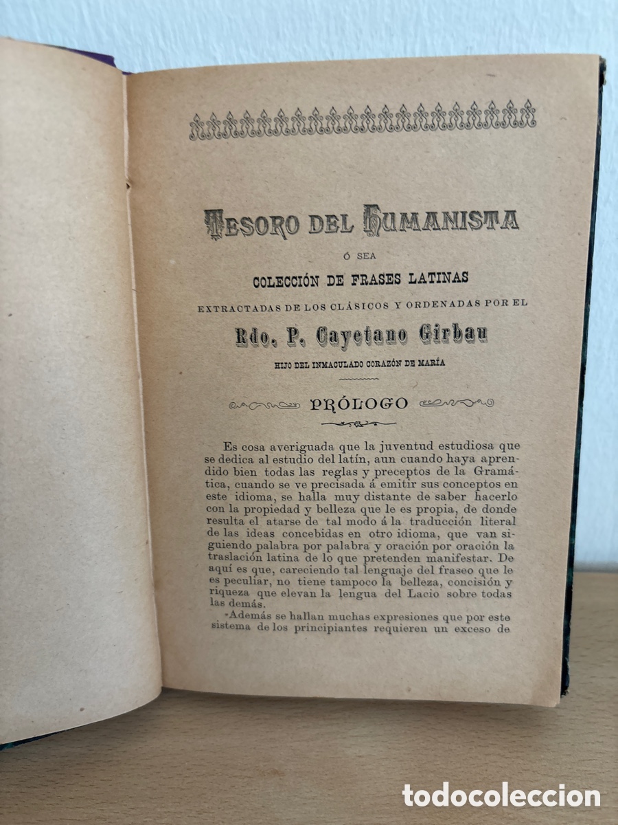 Libros antiguos: Libro tesoro del humanista - Foto 4