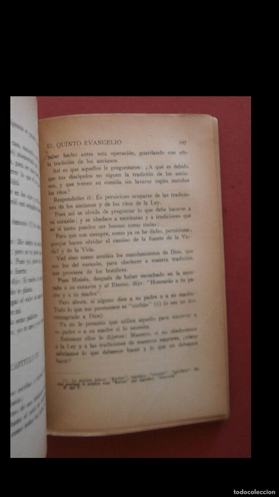 Libros antiguos: El Quinto Evangelio. Han Ryner - Foto 2