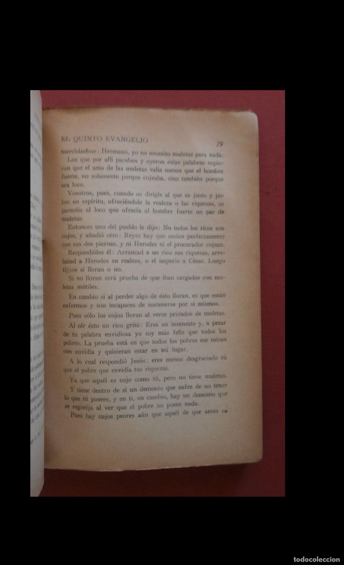 Libros antiguos: El Quinto Evangelio. Han Ryner - Foto 4