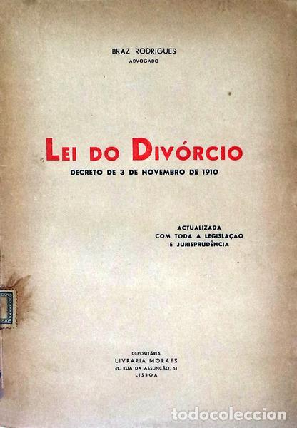 Libros antiguos: BRAZ RODRIGUES - LEI DO DIV&Oacute;RCIO. - Foto 1