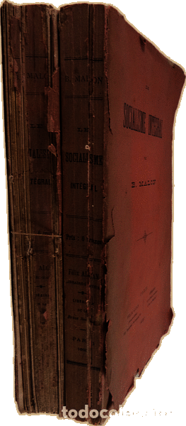 Libros antiguos: MALON. (Beno&icirc;t) - LE SOCIALISME INT&Eacute;GRAL. - Foto 2
