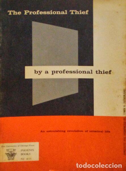 Libros antiguos: CONWELL. (Chic) - THE PROFESSIONAL THIEF. - Foto 1