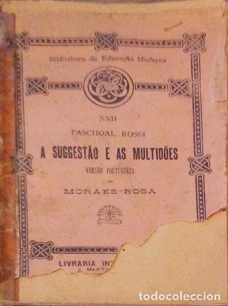 Libros antiguos: ROSSI. (Paschoal) - A SUGGEST&Atilde;O E AS MULTID&Otilde;ES. - Foto 1