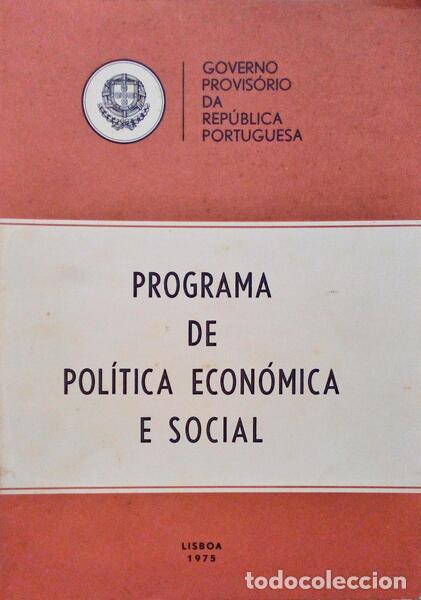 Libros antiguos: PROGRAMA DE POL&Iacute;TICA ECON&Oacute;MICA E SOCIAL. - Foto 1