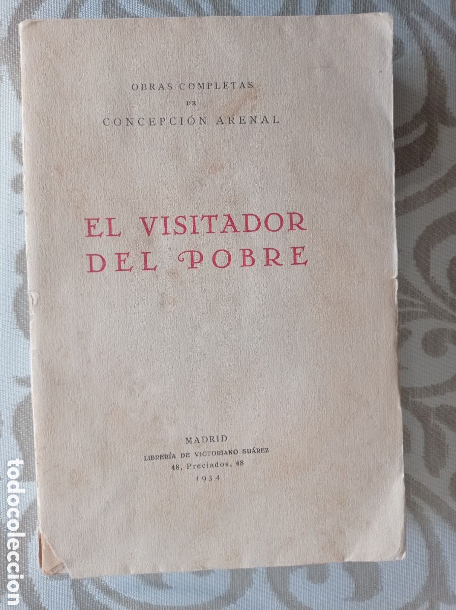 Old books: EL VISITADOR DEL POBRE. VOL. 1&ordf; DE KAS OBRAS COMPLETAS. 1934.