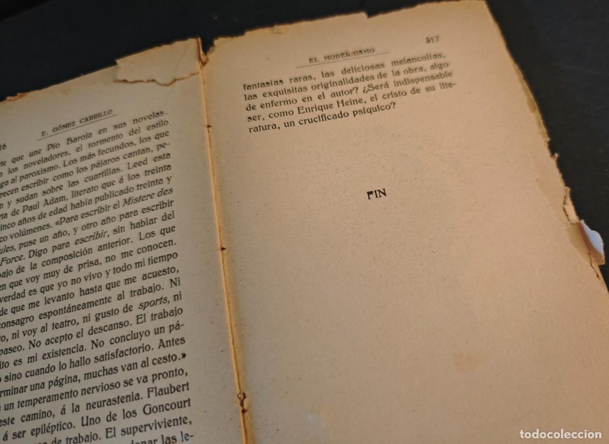Libros antiguos: EL MODERNISMO - E. GOMEZ CARRILLO - Foto 6