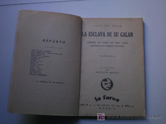 Libros antiguos: LA ESCLAVA DE SU GALAN - Foto 2