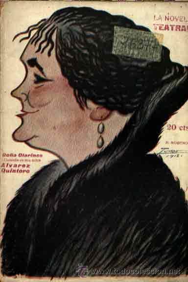 Old books: LA NOVELA TEATRAL N&ordm; 66: DO&Ntilde;A CLARINES DE LOS HERMANOS ALVAREZ QUINTERO