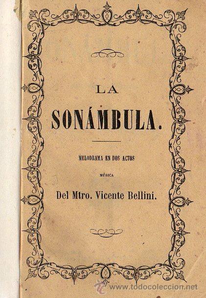 Libros antiguos: OPERA ITALIANA 1871 - LA SONAMBULA - Foto 1