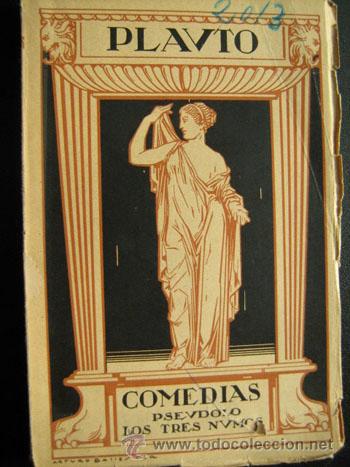 Libros antiguos: COMEDIAS: PSEUDOLO/ LOS TRES NUMOS. PLAUTO - Foto 1