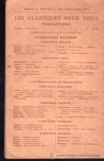 Libros antiguos: POLYEUCTE DE CORNEILLE. EXTRAIDO DEL TEATRO CLASICO - PARIS - Foto 4