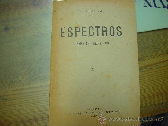 Libros antiguos: ESPECTROS      ENRIQUE IBSEN    1913 - Foto 1