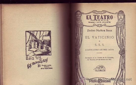 Old books: Tomo enc. en tela que contiene 4 obras de teatro:
