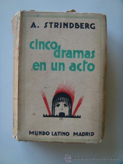 Libros antiguos: STRINBERG A.: CINCO DRAMAS EN UIN ACTO. - Foto 1