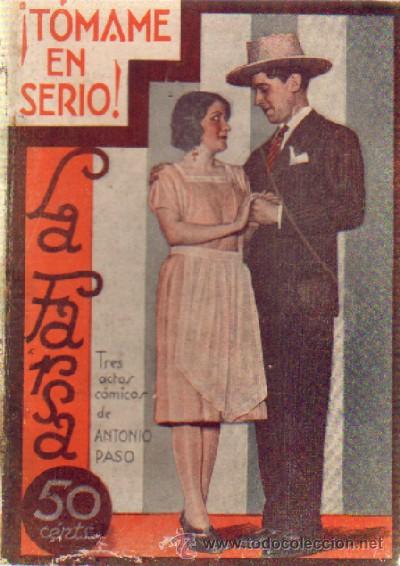 Libros antiguos: TOMAME EN SERIO   A-FARSA-262 - Foto 1