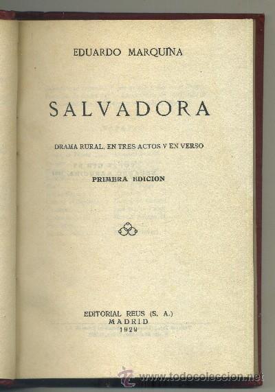 Livres anciens: SALVADORA   (A-TEA-164)