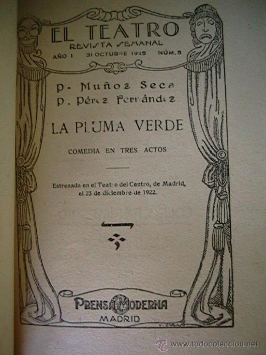 Libros antiguos: El teatro moderno 1925 - Foto 2