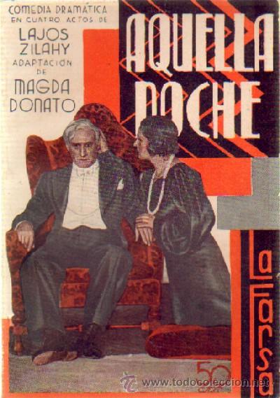 Antiquarische B&uuml;cher: AQUELLA NOCHE   A-FARSA-517