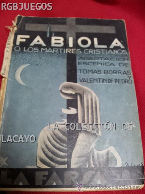 Antiquarische B&uuml;cher: FABIOLA O LOS MARTIRES CRISTIANOS