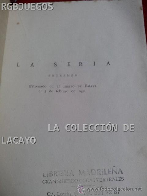 Livros antigos: LA SERIA