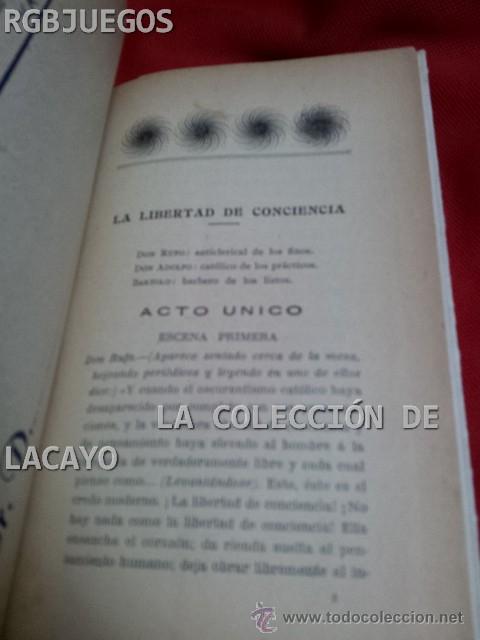 Livros antigos: LA LIBERTAD DE CONCIENCIA