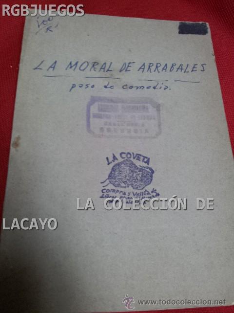 Libros antiguos: LA MORAL DE ARRABALES - Foto 1