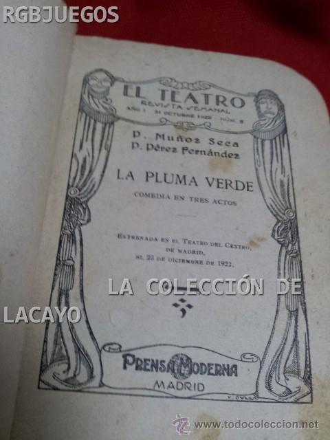Libros antiguos: LA PLUMA VERDE - Foto 1