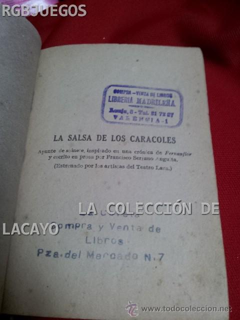 Old books: LA SALSA DE LOS CARACOLES