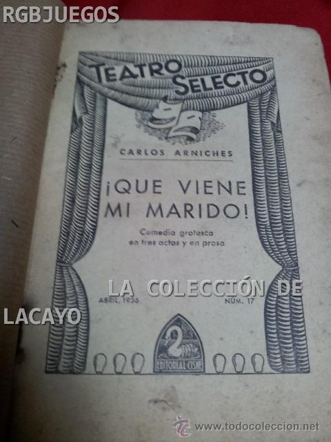 Libros antiguos: ! QUE VIENE MI MARIDO ! - Foto 1