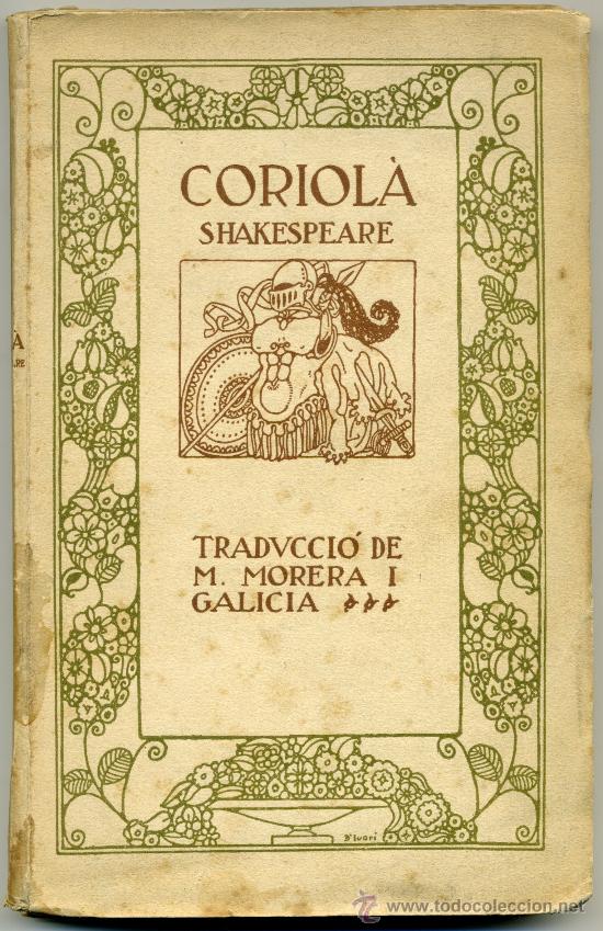 Libros antiguos: CORIOLA &ndash; Shakespeare (Catal&aacute;n) - Foto 1