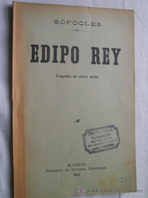 Libros antiguos: EDIPO REY. S&Oacute;FOCLES. 1915 - Foto 1