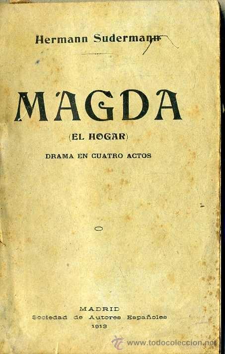 Libros antiguos: H. SUDERMANN : MAGDA O EL HOGAR (1913) - Foto 1