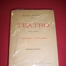 Libros antiguos: BENAVENTE, JACINTO. TEATRO. TOMO QUINTO : LA GOBERNADORA ; EL PRIMO ROMÁN