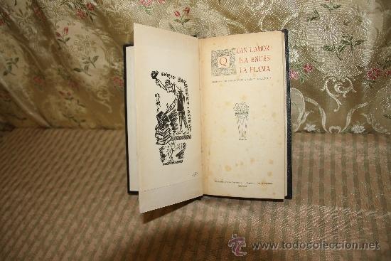 Livros antigos: 2631- QUAN L'AMOR HA ENCES LA FLAMA. AVELI ARTIS. GRAF. CASAMAJO. 1909.