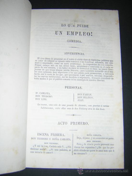 Libros antiguos: 1845 - MARTINEZ DE LA ROSA - OBRAS DRAMATICAS - Foto 3