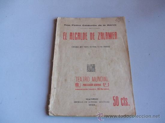 Libros antiguos: EL ALCALDE DE ZALAMEA, CALDERON DE LA BARCA - Foto 1