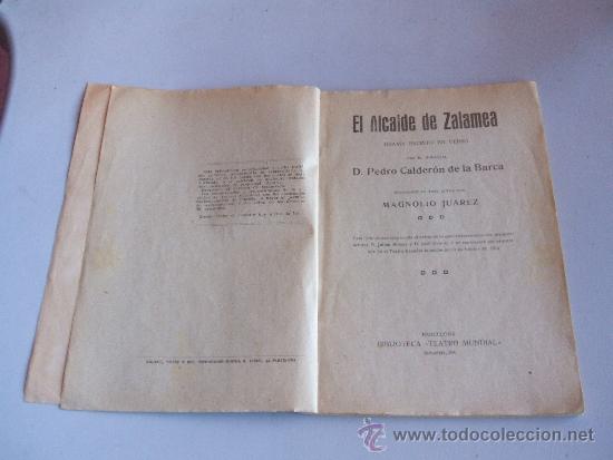 Libros antiguos: EL ALCALDE DE ZALAMEA, CALDERON DE LA BARCA - Foto 3