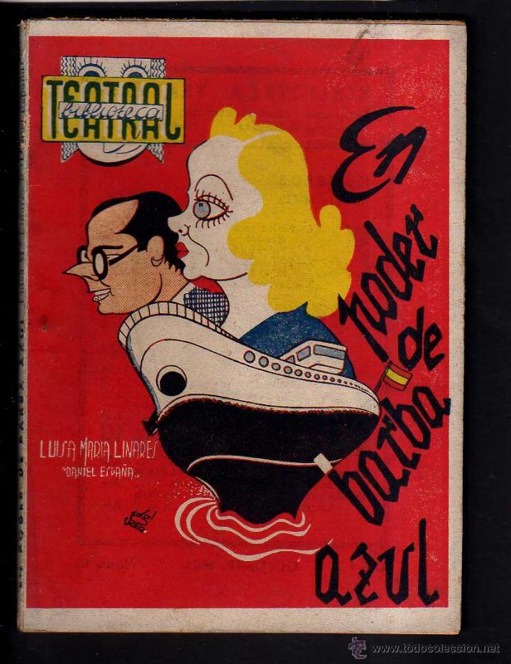 Libros antiguos: El poder de barba azul. Bibloteca Teatral. - Foto 1
